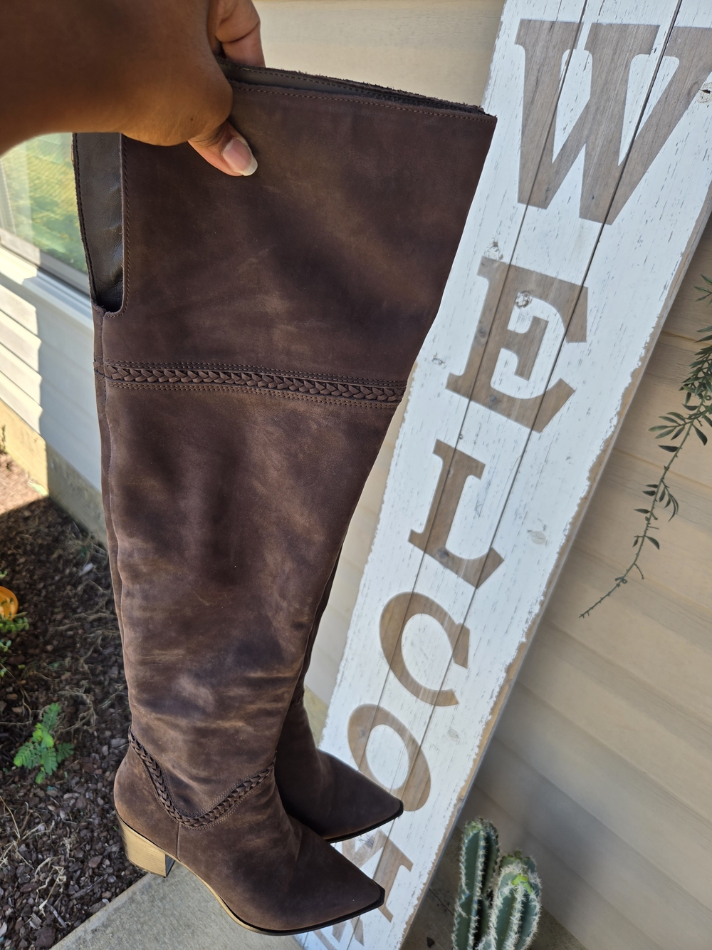Brown Women's Over-the-Knee Boots - Classic Suede Look ALDO